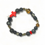 Die For You Inspired Bracelet | The Weeknd Inspired Jewelry | Dark Romance Bracelet | Handmade Gothic Red Cross Beaded Bracelet(BYY013)