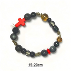 Die For You Inspired Bracelet | The Weeknd Inspired Jewelry | Dark Romance Bracelet | Handmade Gothic Red Cross Beaded Bracelet(BYY013)