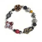 AC/DC Inspired Bracelet | Handmade Rock Band Beaded Bracelet | Hard Rock Fan Jewelry | Alternative Music Collector Gift(AYY003)