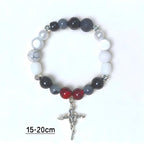 Loves Me Not Inspired Bracelet | t.A.T.u. Inspired Jewelry | Gothic Romance Bracelet | Handmade Black White Red Beaded Bracelet(BYY012)