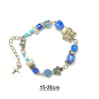 Tired of Problems Inspired Bracelet | Blue Butterfly Heart Bracelet | Dreamcore Aesthetic Jewelry | Handmade Beaded Bracelet(BYY014)