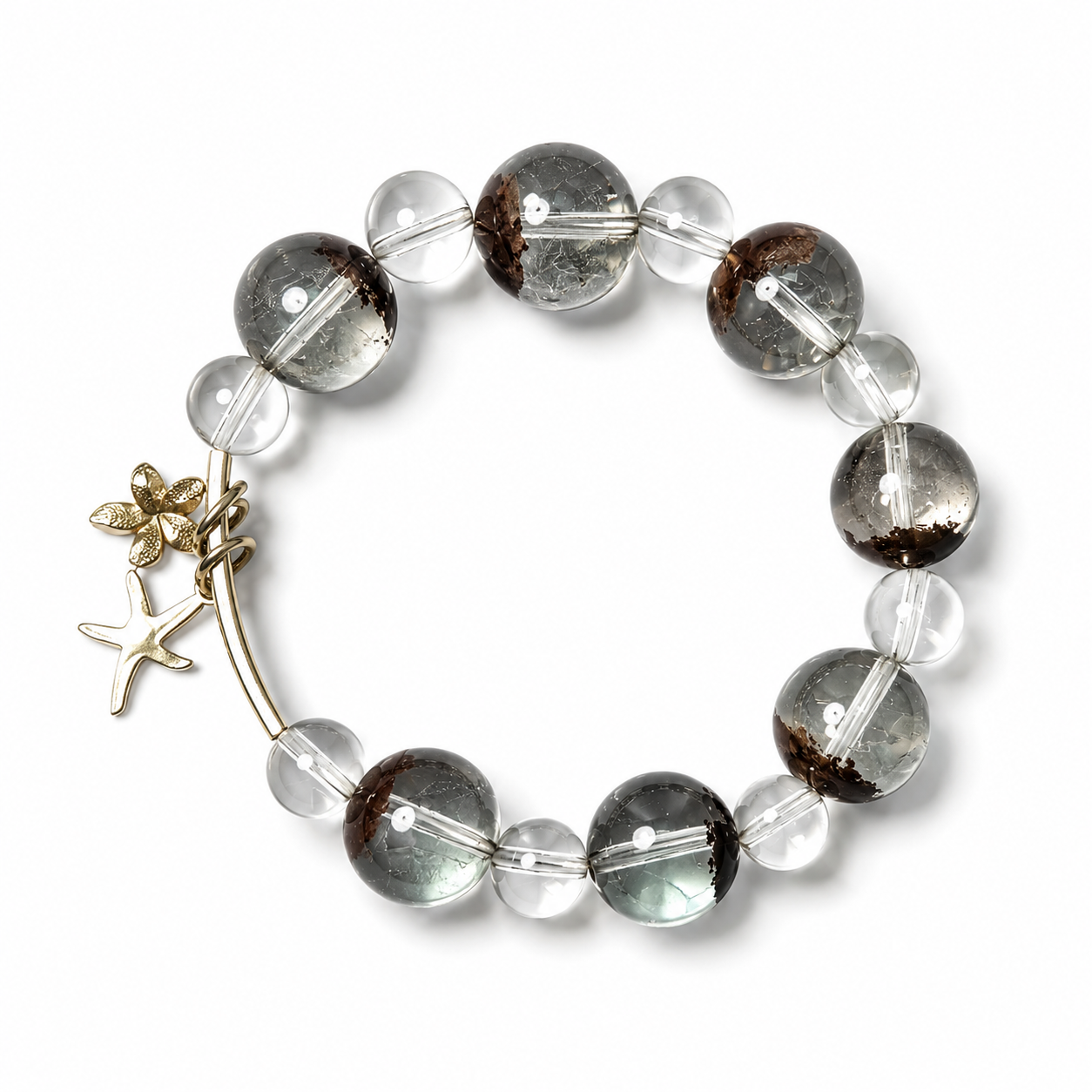 Green Phantom Quartz Bracelet | Wealth & Career Success Crystal Bracelet | Protection and Anxiety Relief Jewelry | Handmade Gemstone Bracelet(SJG007)