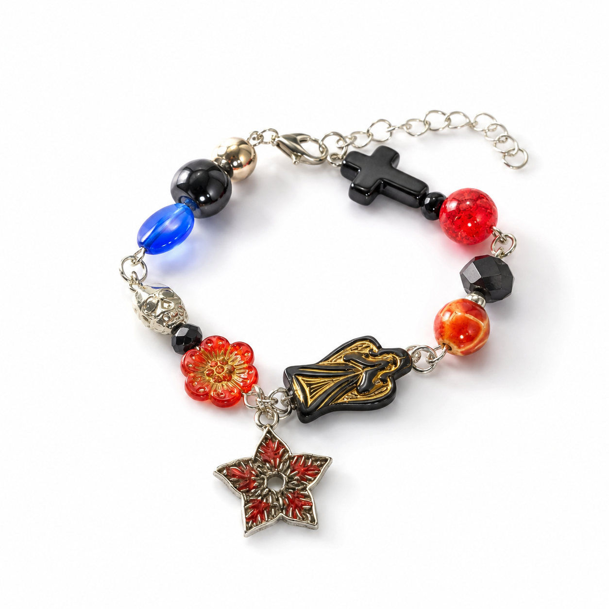 Ghost Impera Inspired Bracelet | Handmade Gothic Punk Bracelet | Dark Rock Beaded Jewelry | Metal Music Fan Gift(BYY002)