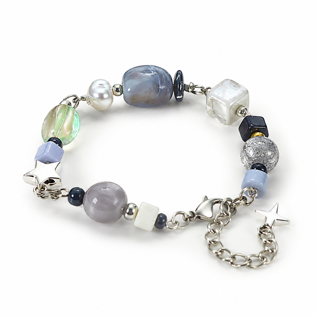 Past Lives Inspired Bracelet | Slushii Inspired Jewelry | Dreamy Celestial Bracelet | Handmade Memory Aesthetic Beaded Bracelet(BYY011)