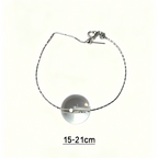 Clear Quartz Minimalist Bracelet | Transparent Crystal Chain Bracelet | Handmade Energy Jewelry for Clarity & Focus(SJG012)