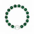 Malachite & Clear Quartz Harmony Bracelet | Green Crystal Energy Bracelet | Family Blessing Protection Bracelet | Handmade Gemstone Jewelry(SJG001)