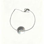 Clear Quartz Minimalist Bracelet | Transparent Crystal Chain Bracelet | Handmade Energy Jewelry for Clarity & Focus(SJG012)