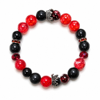 That’s What I Like Inspired Bracelet | Red Black Crown Bracelet | Luxury Royal Aesthetic Jewelry | Handmade Beaded Bracelet(BYY015)