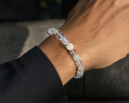 Clear Quartz & White Phantom Crystal Bracelet | Purification & Clarity Gemstone Bracelet | Handmade Minimalist Energy Jewelry(SJG011)