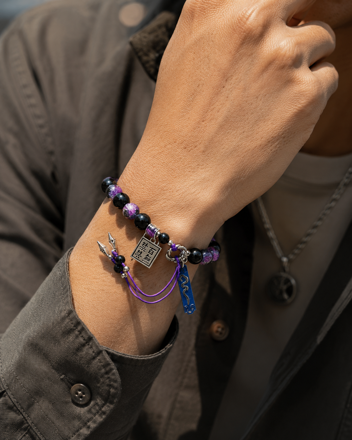 Melanie Martinez Portals Inspired Bracelet | Handmade Dark Fantasy Bracelet | Gothic Alternative Jewelry | Snake Charm Fan Gift(BYY005)