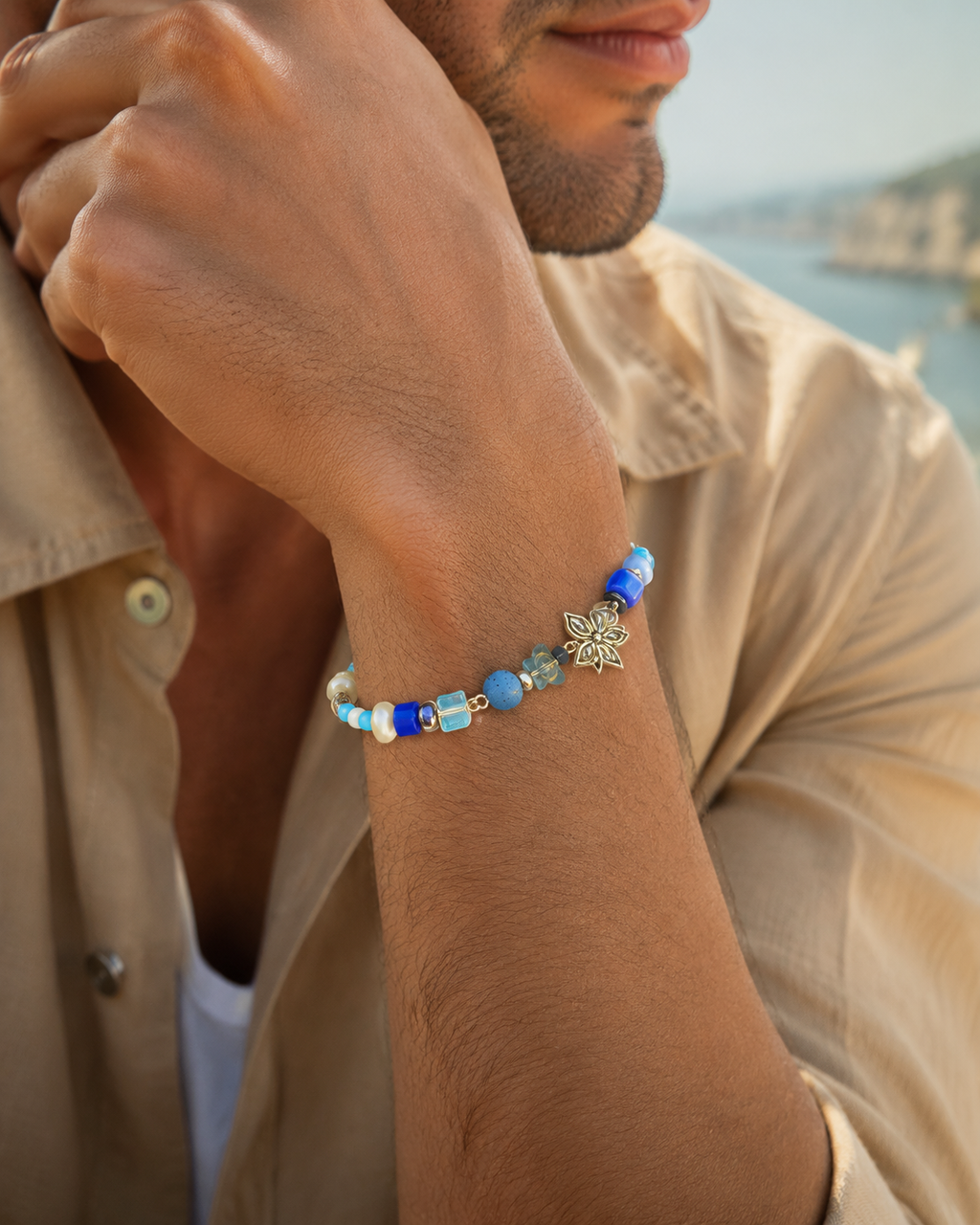 Tired of Problems Inspired Bracelet | Blue Butterfly Heart Bracelet | Dreamcore Aesthetic Jewelry | Handmade Beaded Bracelet(BYY014)