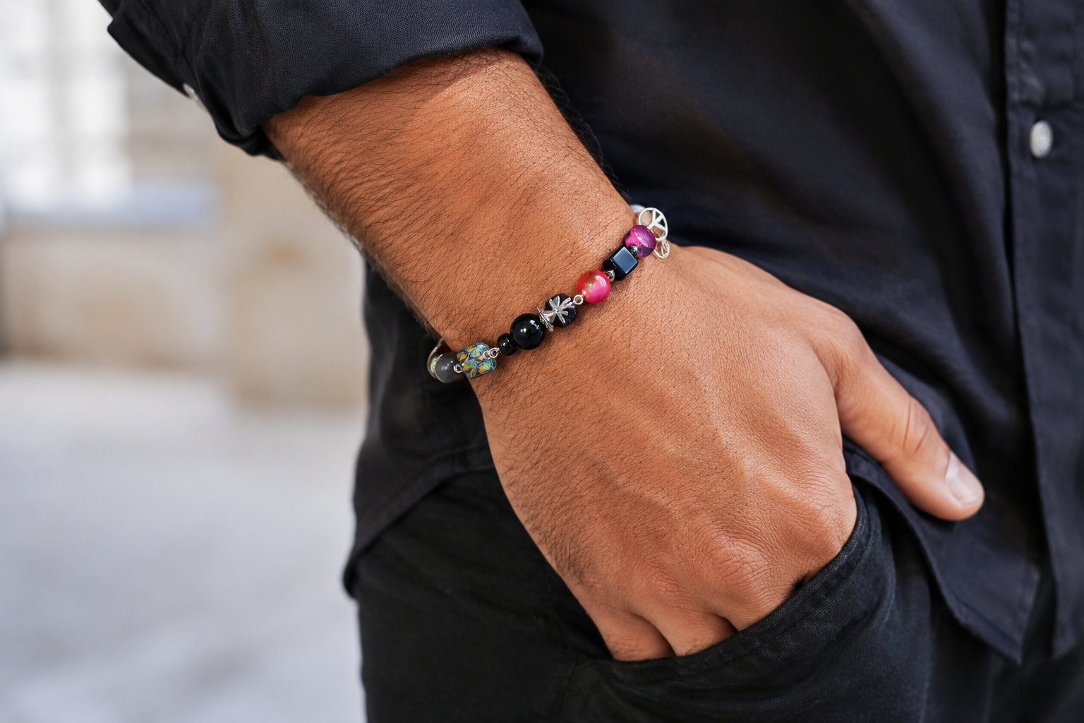 Michael Jackson HIStory Inspired Bracelet | Handmade Beaded MJ Jewelry | HIStory Album Fan Bracelet | Collectible Music Gift(AMJ006)
