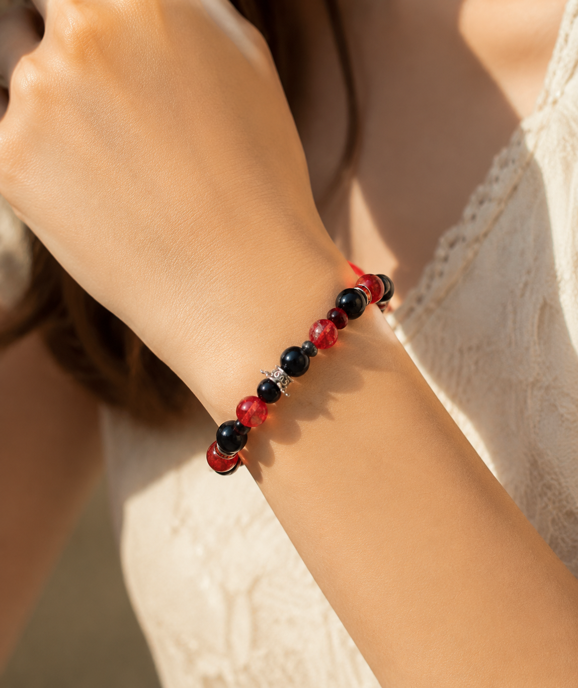 That’s What I Like Inspired Bracelet | Red Black Crown Bracelet | Luxury Royal Aesthetic Jewelry | Handmade Beaded Bracelet(BYY015)