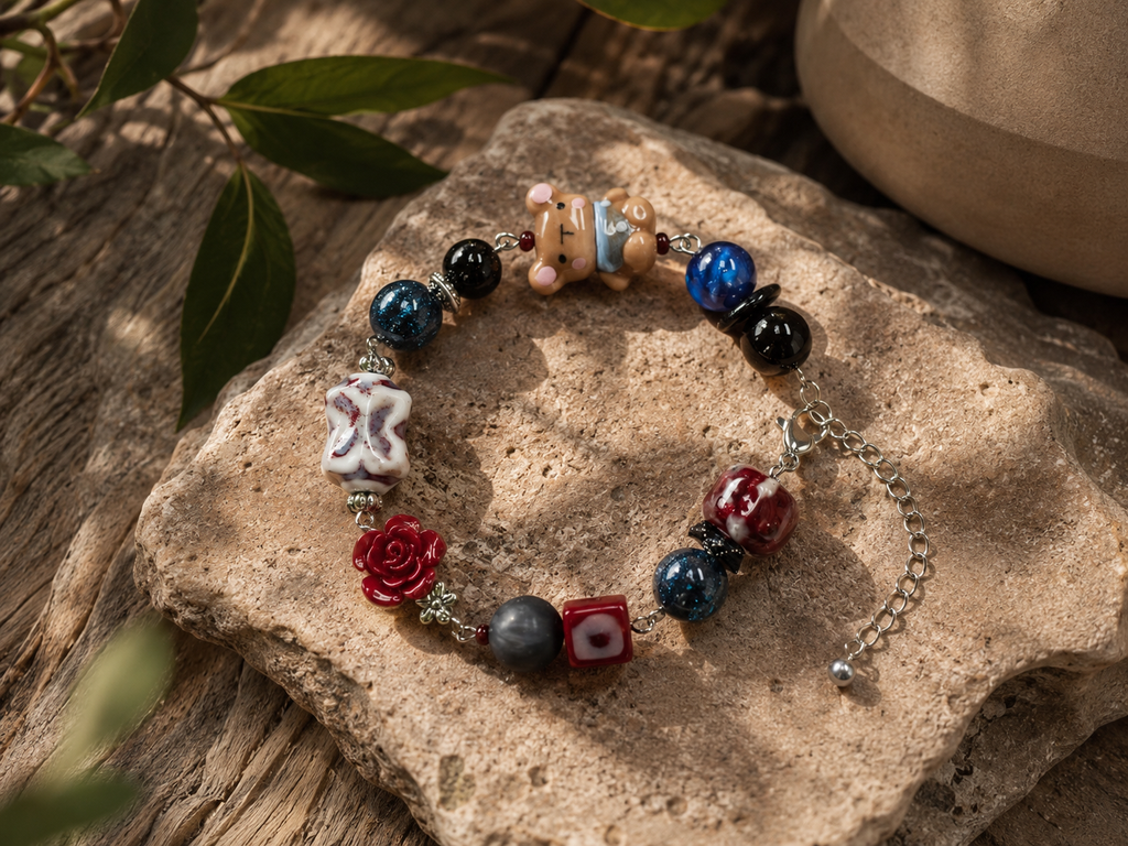 Avril Lavigne Inspired Bracelet | Handmade Punk Rock Beaded Bracelet | Avril Lavigne Album Fan Jewelry | Alternative Music Gift(AYY001)