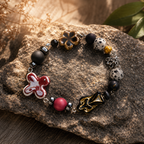 AC/DC Inspired Bracelet | Handmade Rock Band Beaded Bracelet | Hard Rock Fan Jewelry | Alternative Music Collector Gift(AYY003)