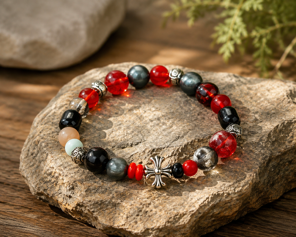 Walk Thru Fire Inspired Bracelet | Vicetone Handmade Bracelet | EDM Motivation Jewelry | Courage & Resilience Music Fan Gift(BYY008)