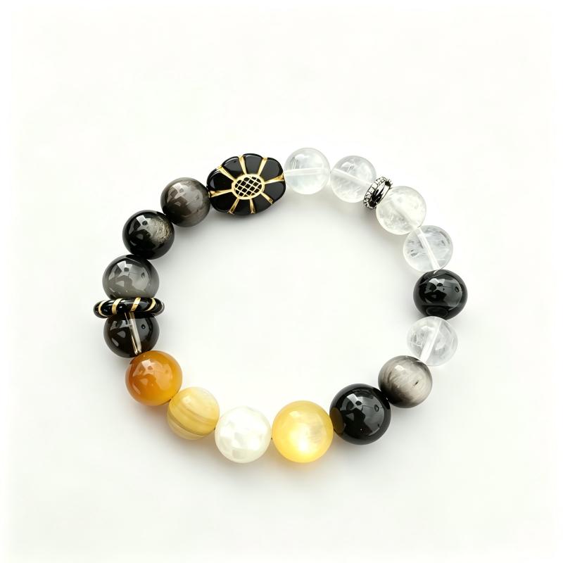 We Are the World Multicolor Crystal Bracelet – MJ-Inspired Unity & Charity Handmade Jewelry | XIDU DIY（SJGMJ005）