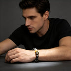 Billie Jean “Moonwalk” Wealth & Protection Bracelet - Handmade Crystal Bracelet | XIDU DIY - Side View
