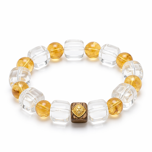 Prosperity Design Crystal Bracelet | XIDU DIY - Front View