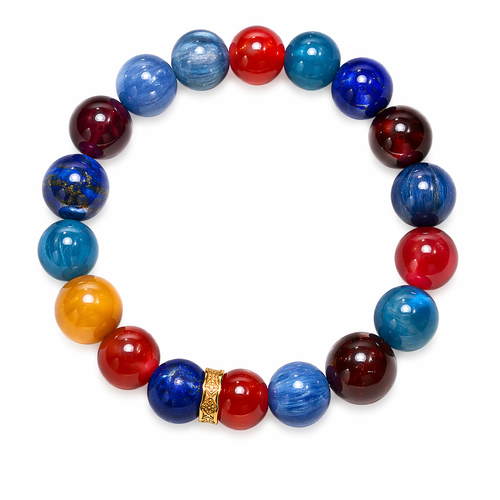 Golden Isle Multi-Crystal Bracelet | XIDU DIY - Detail View